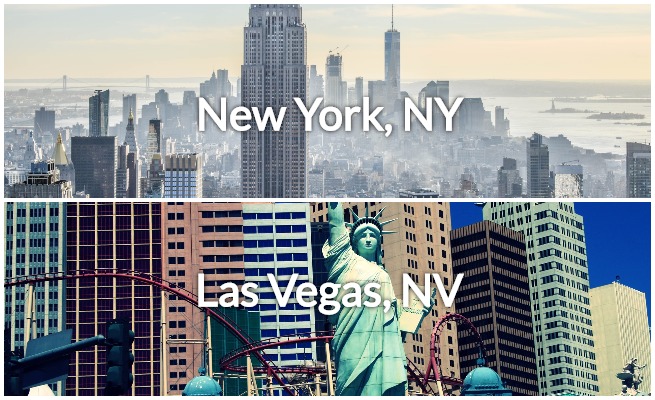 New York City And Las Vegas