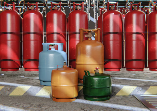 gas bottles