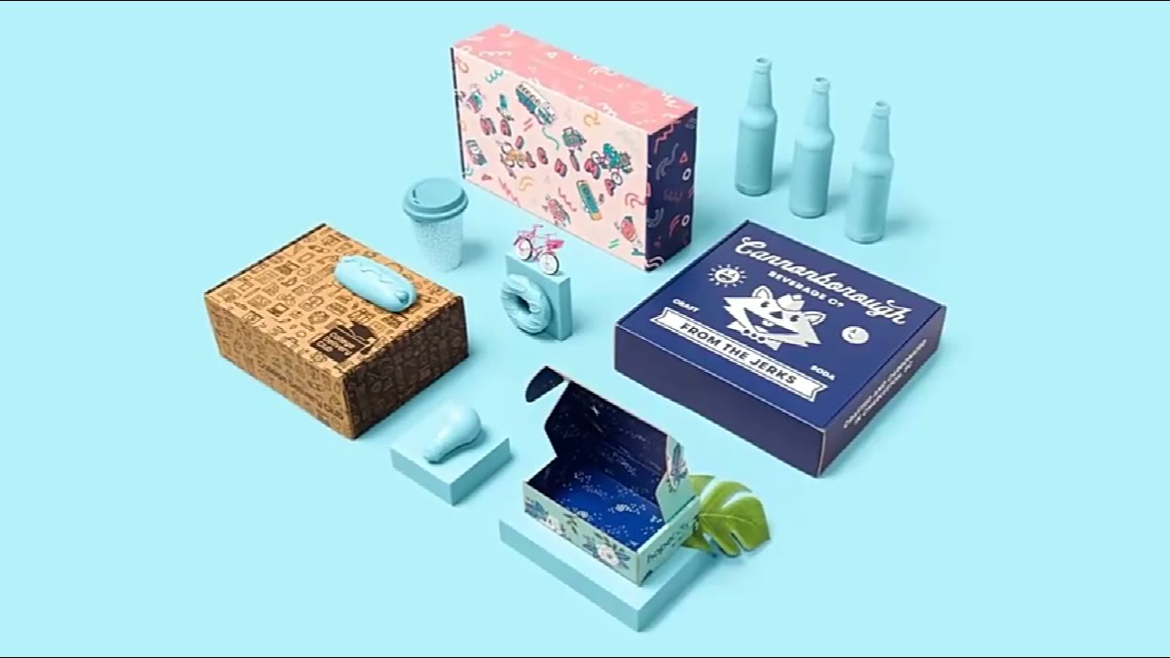 Colored mailer boxes