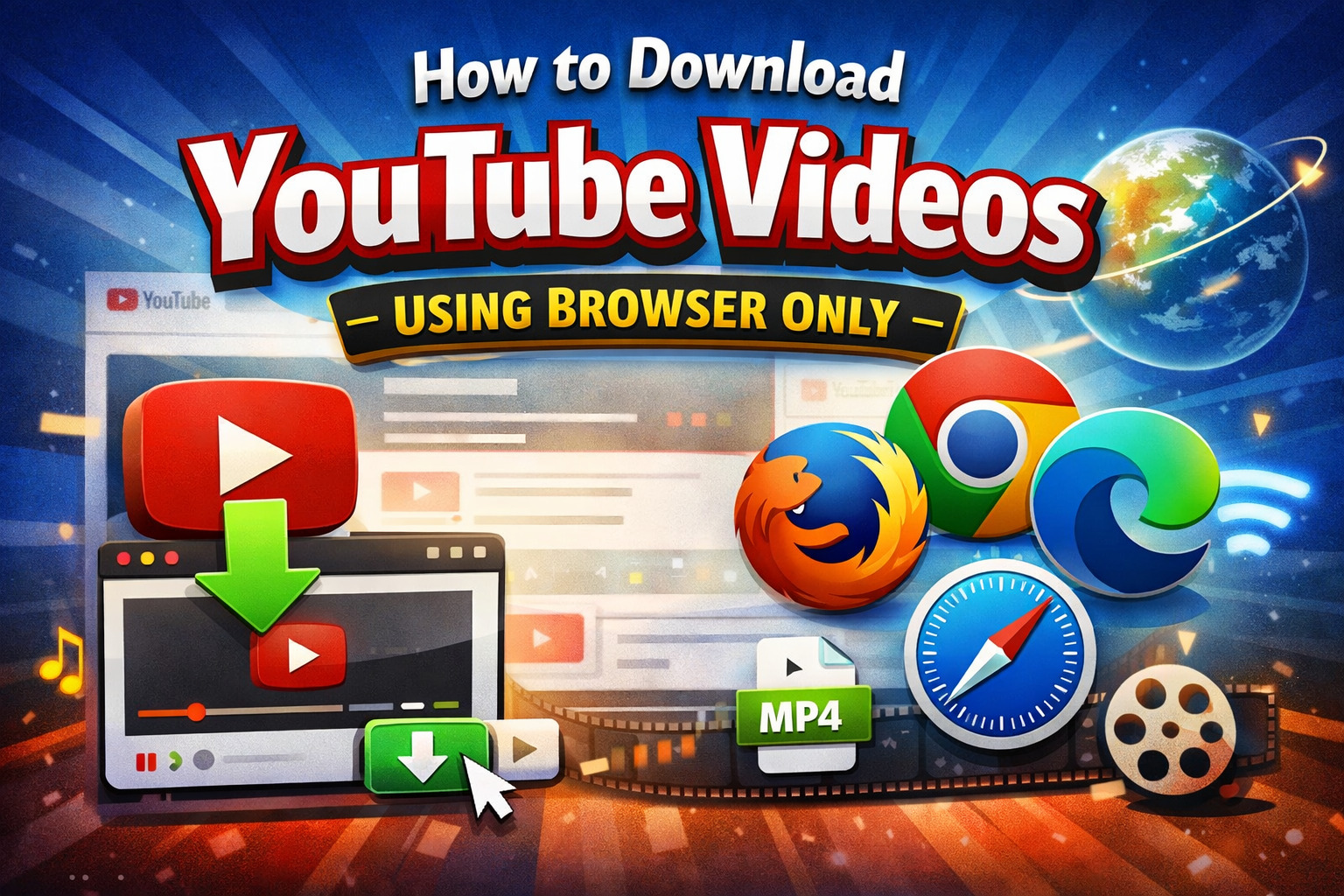 Download YouTube videos using browser