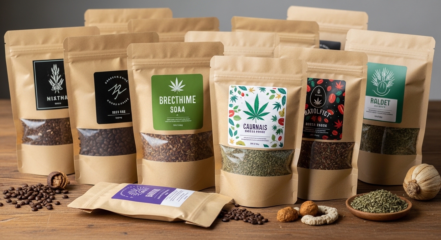 custom kraft mylar bags