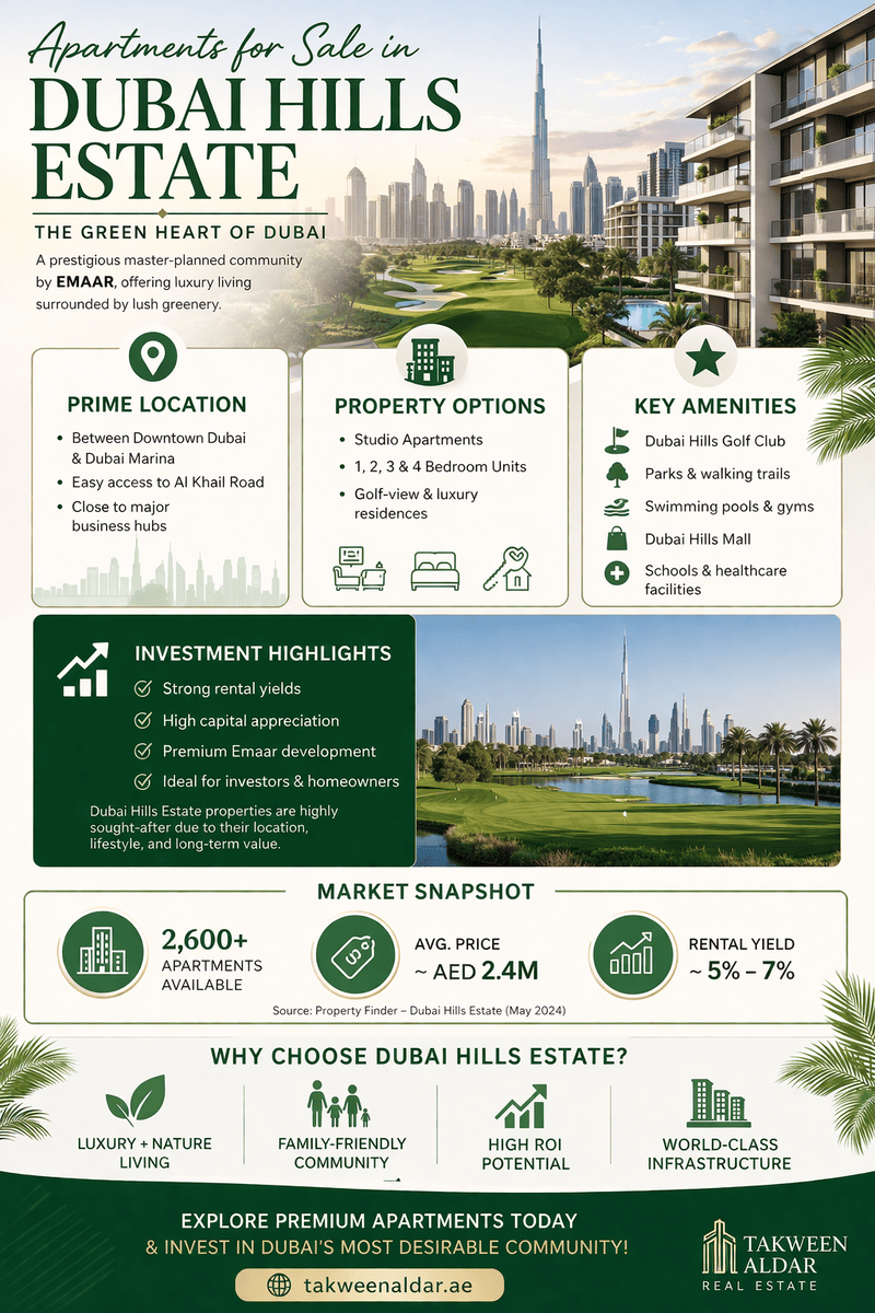Apartments for Sale in Dubai Hills Estate