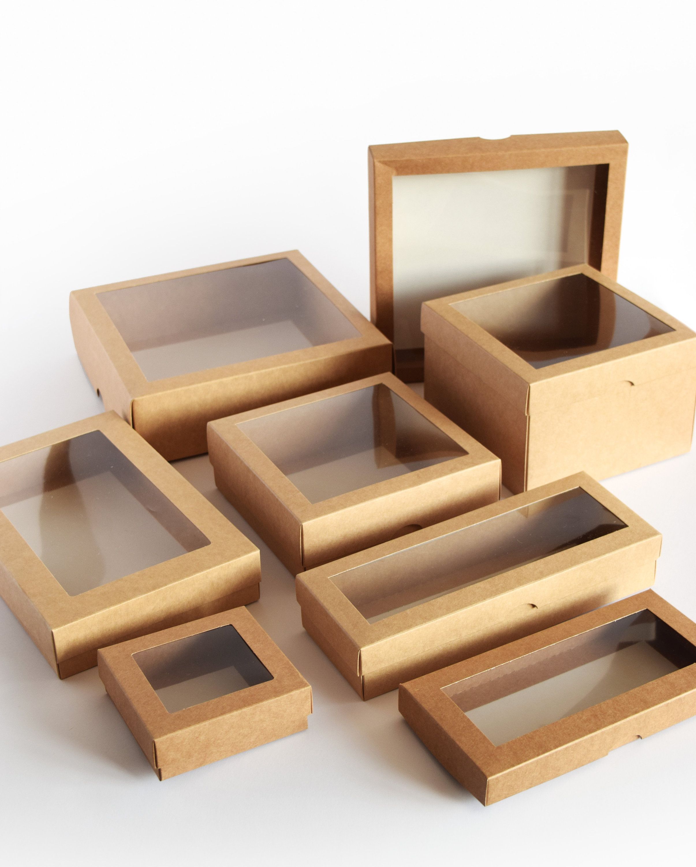 Custom Kraft Window Boxes